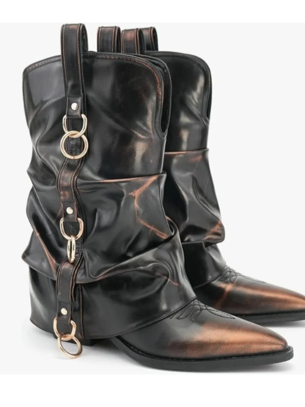 Mid Calf Cowboy Boots